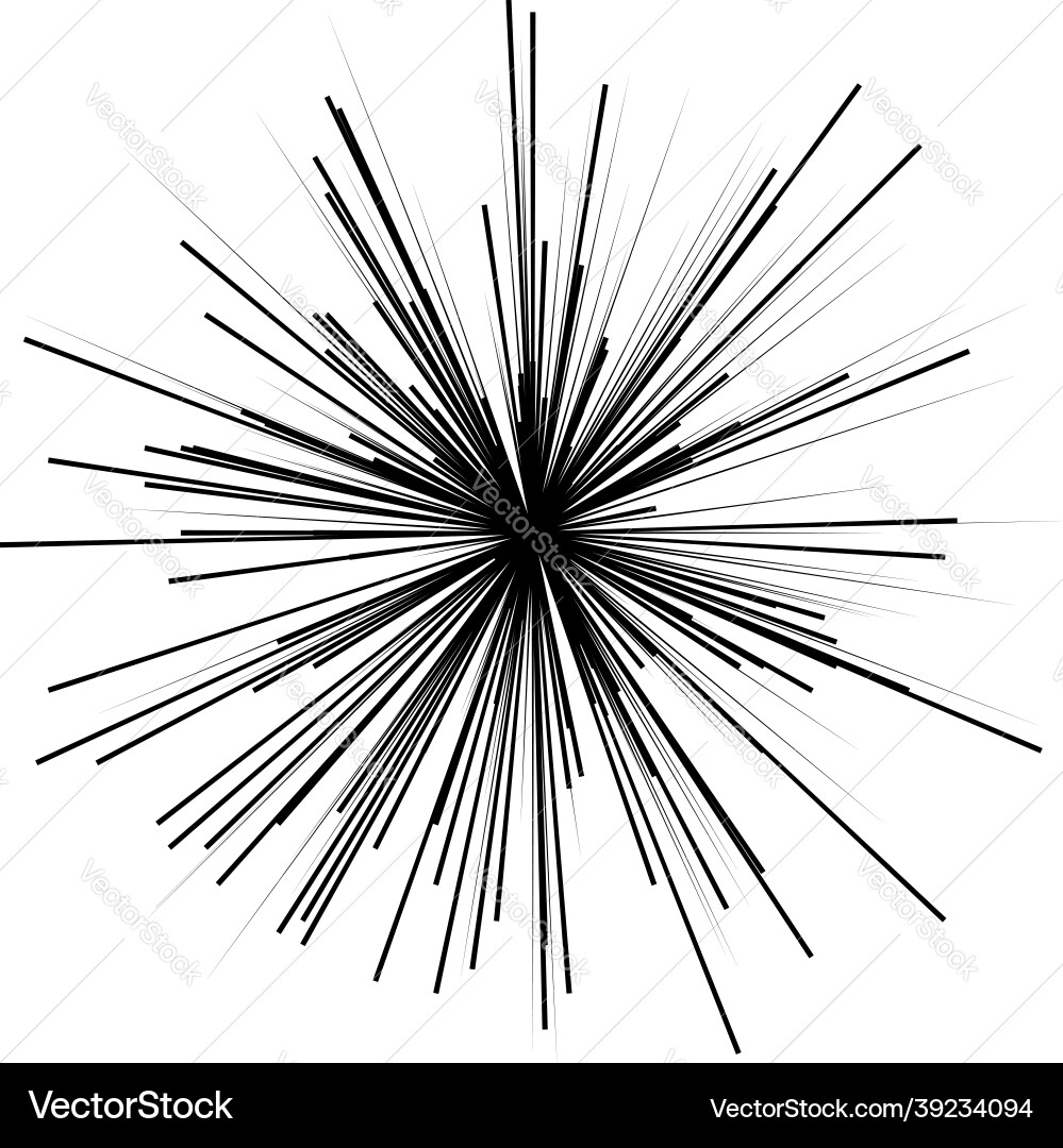 Radial radiating dynamic rays beams lines Radial radiating dynamic rays beams lines Vector Image