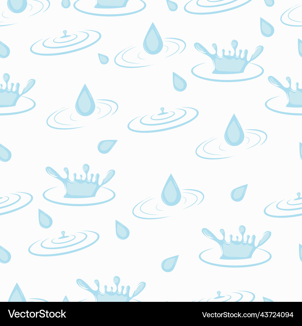 Seamless pattern with splashes and circles Vector Image