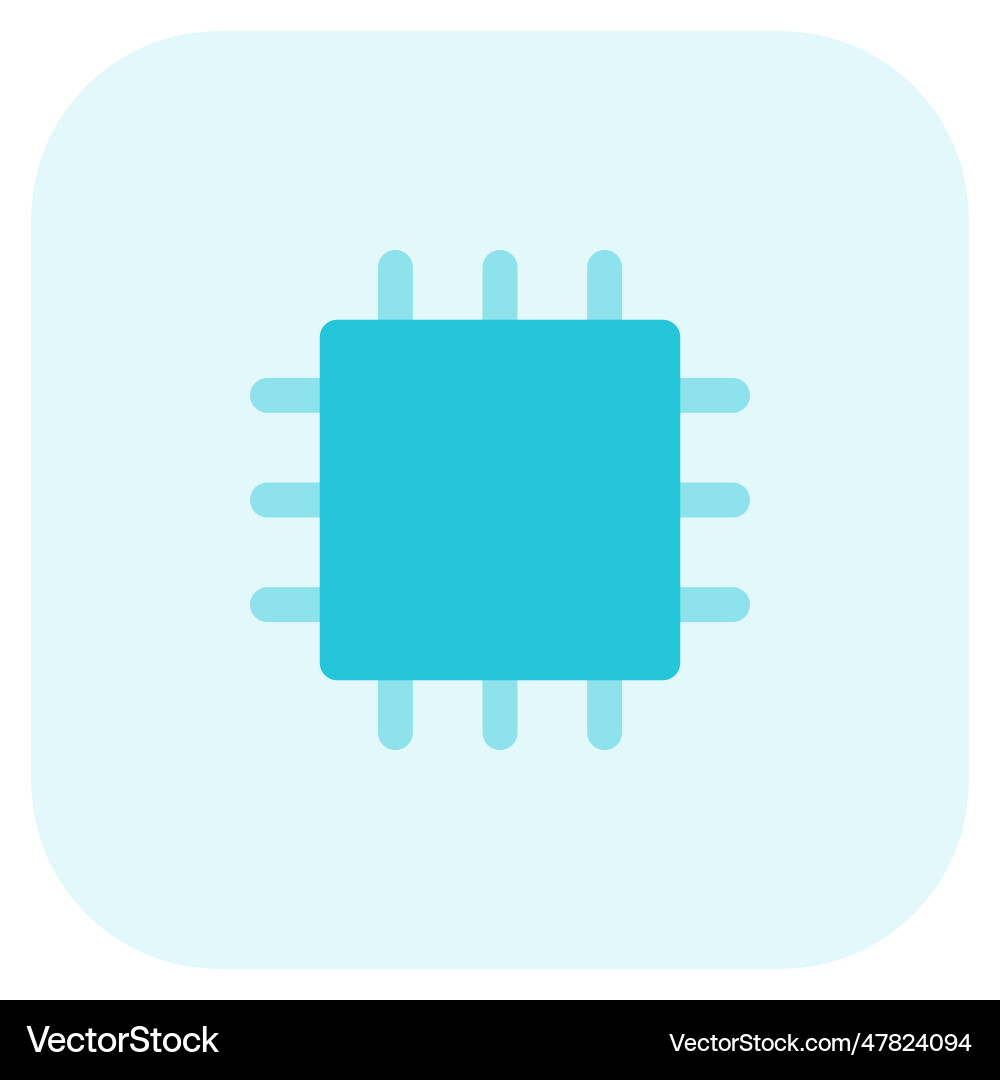 Wireless microchip a device controller vector image