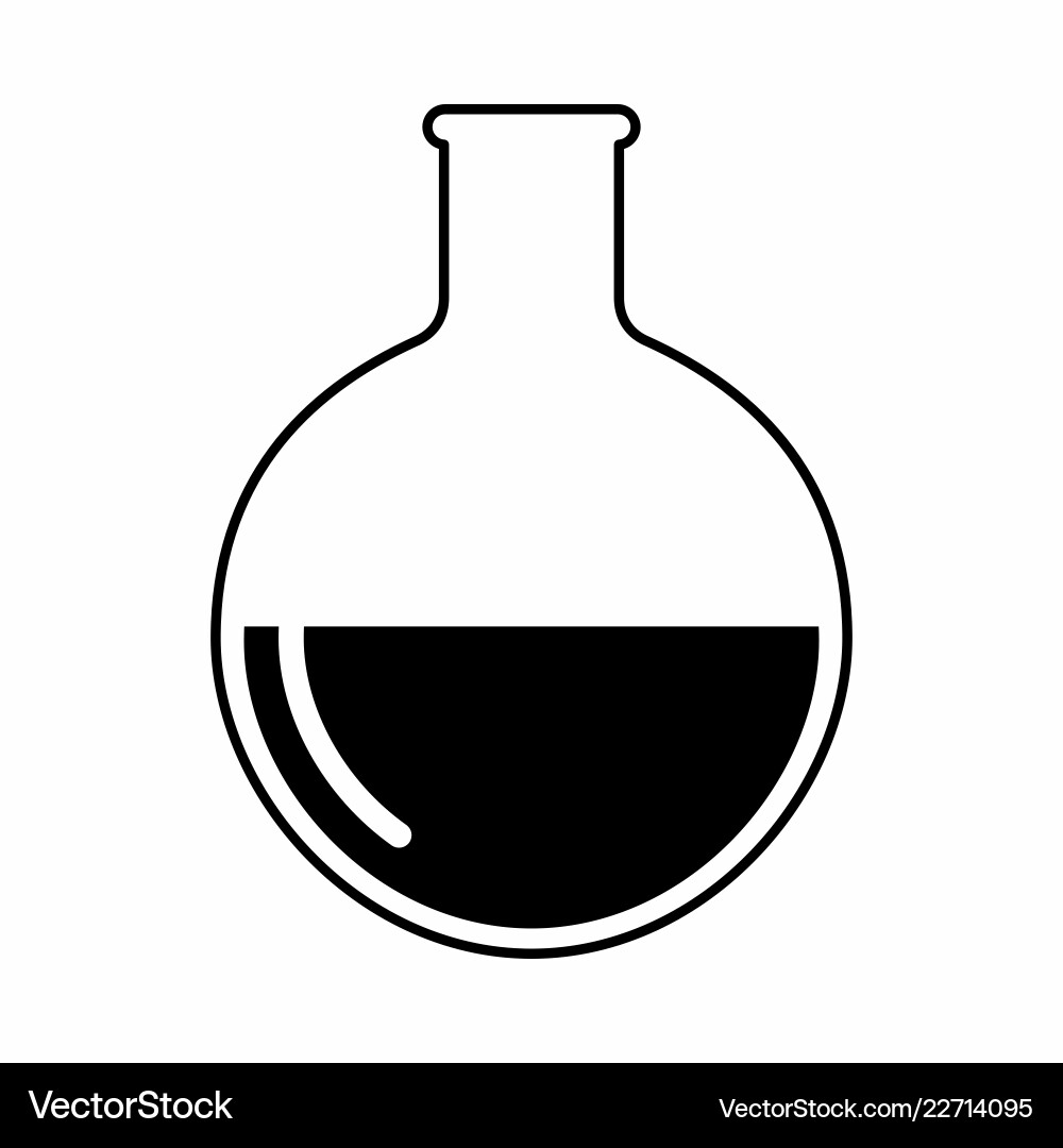 A lab flask Vector Image