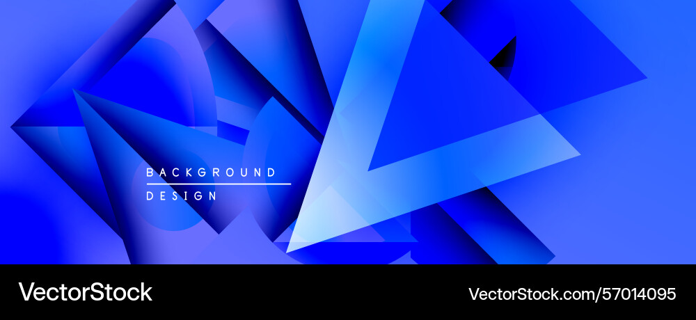 Abstract blue design features overlapping vector image