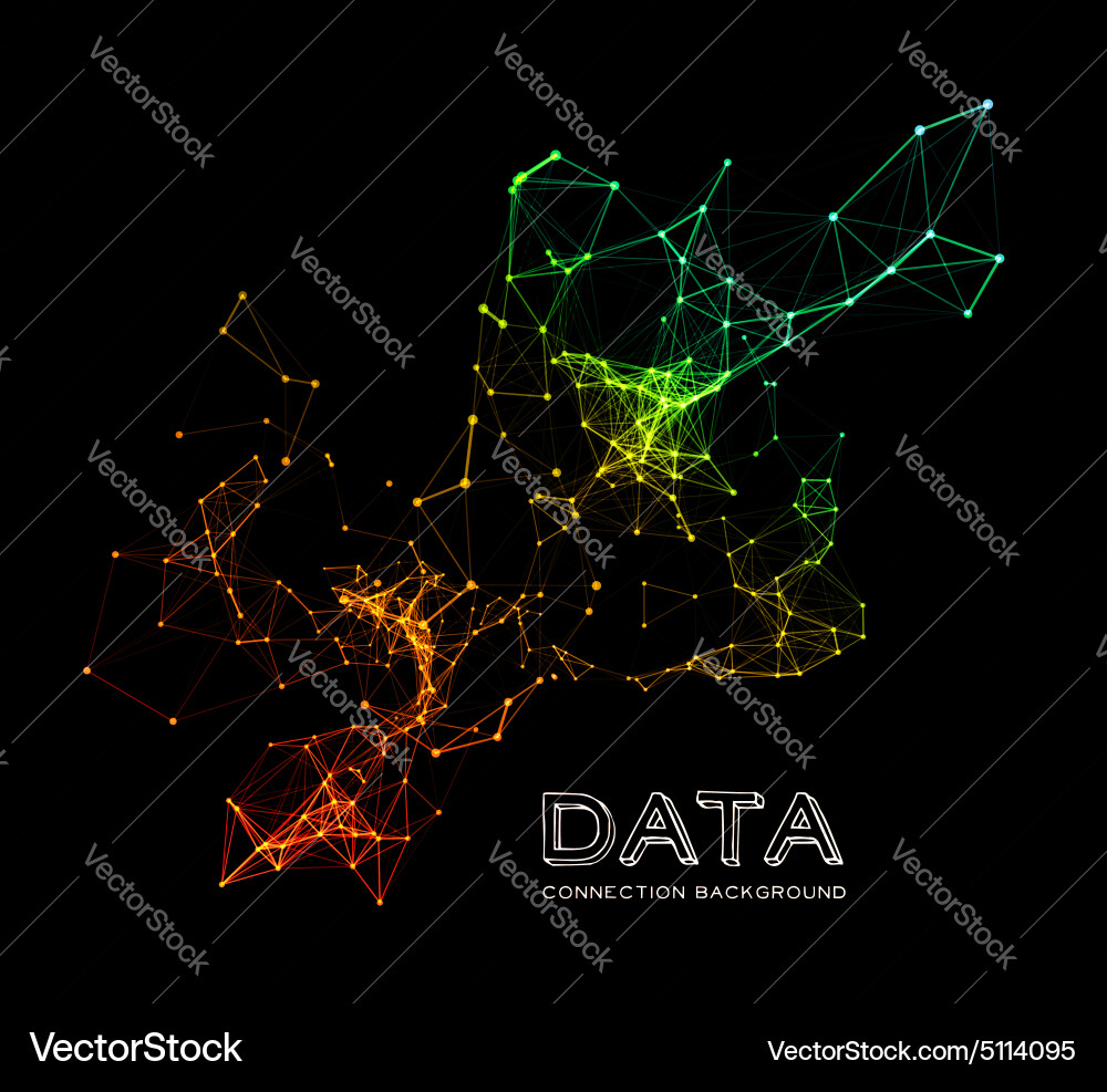 Abstract network connection background Vector Image
