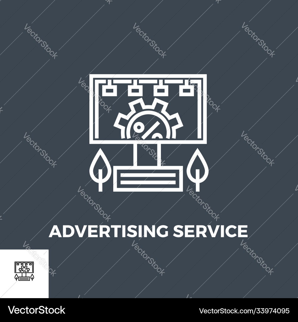 Adverting service icon Vector Image