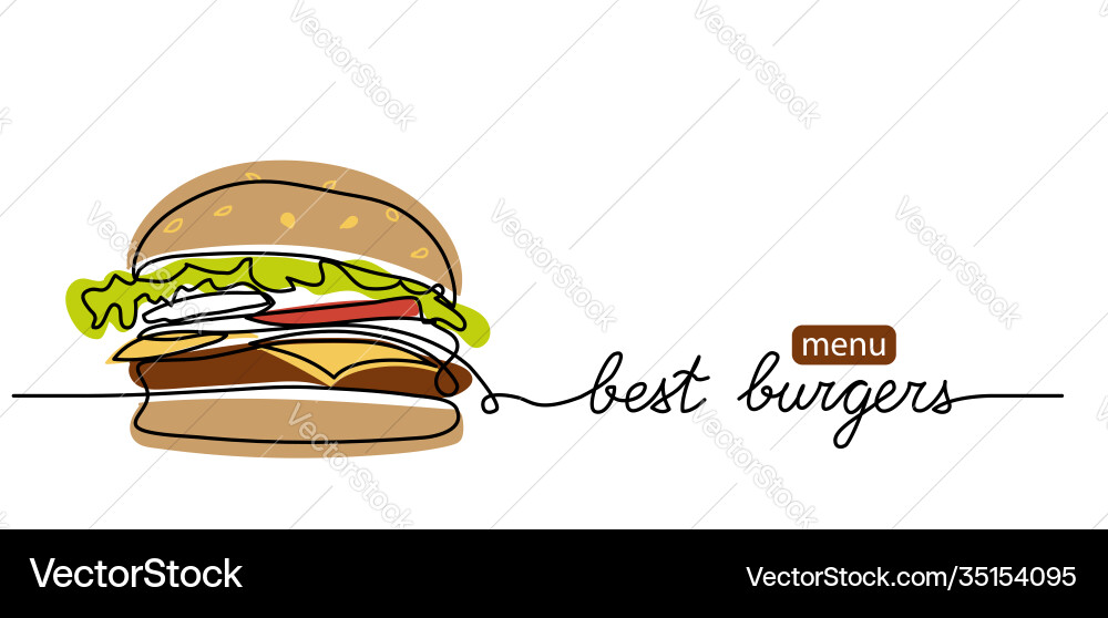 Burger menu simple color background one Burger menu simple color background one vector image