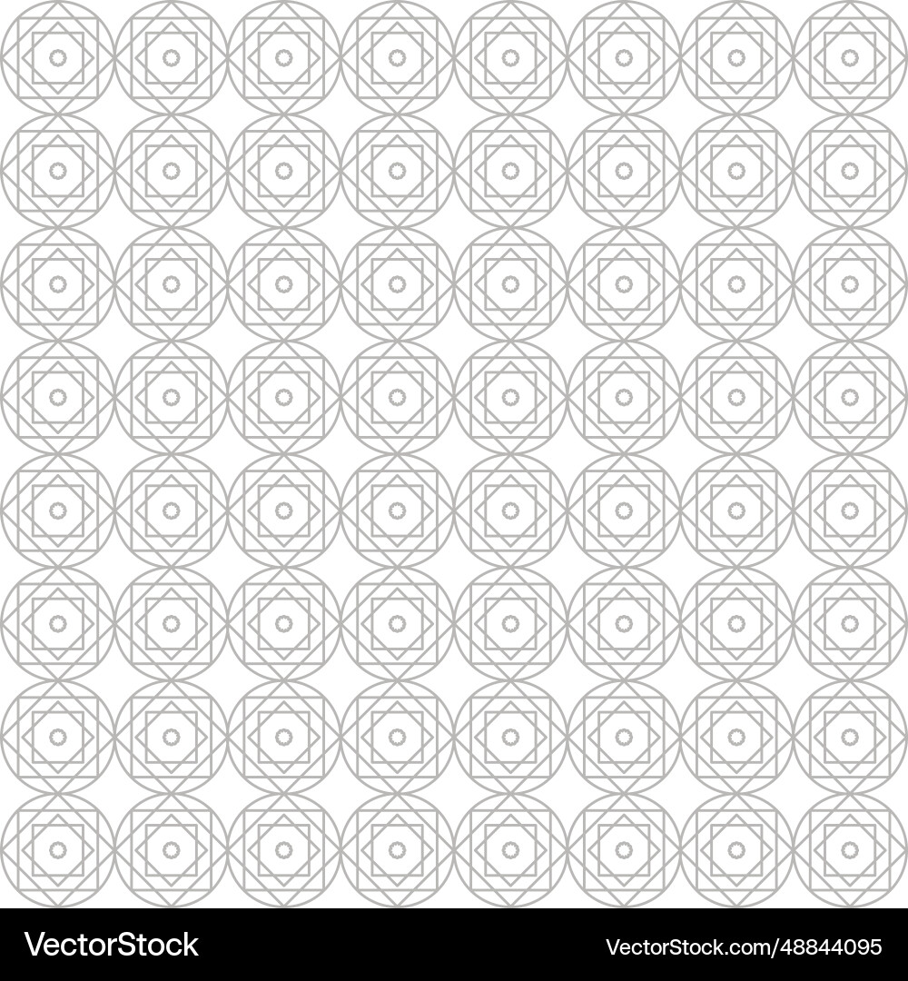 Grey ornamental circles pattern texture background Vector Image