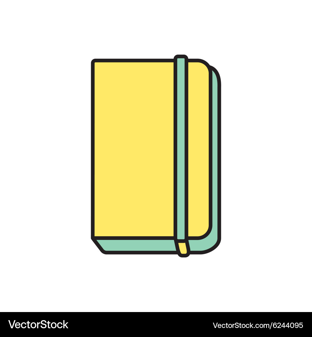 Notebook icon eps10 Vector Image