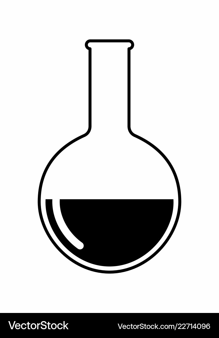 A lab flask Vector Image