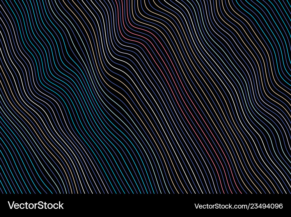 Abstract background of a wave-shaped line Vector Image