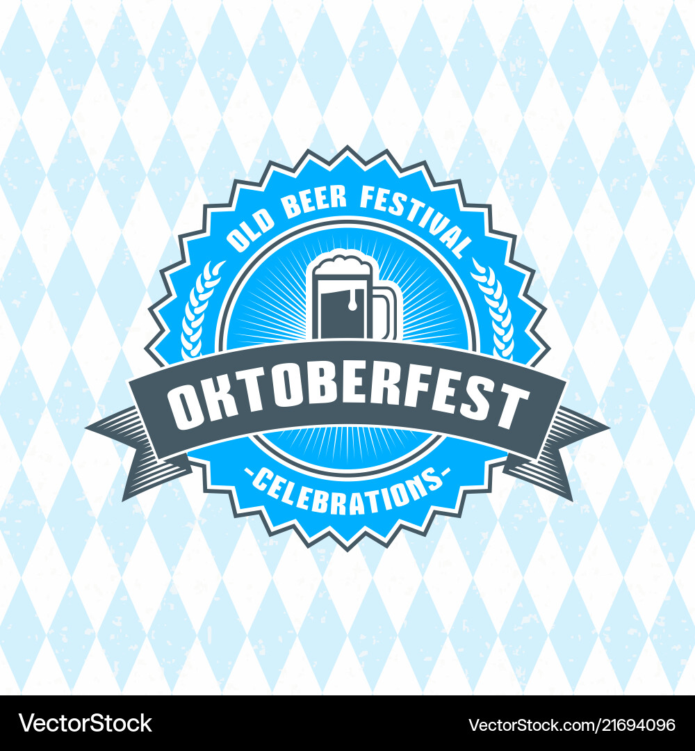 Bierfestival oktoberfest feiert Jahrgang Bierfestival oktoberfest feiert Jahrgang vektorbild