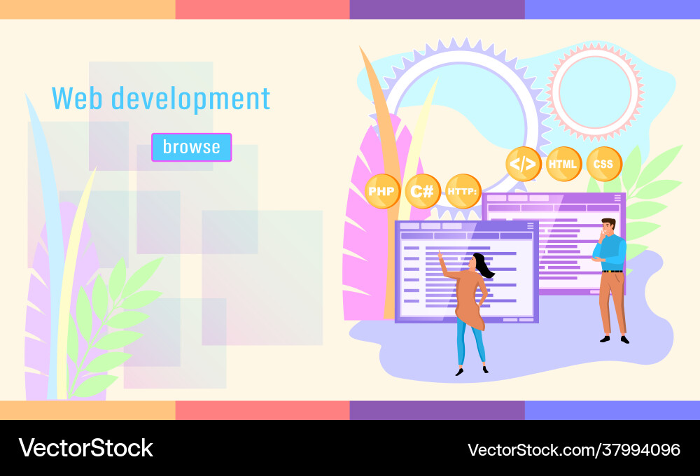 Concept development design website or app Concept development design website or app vector image
