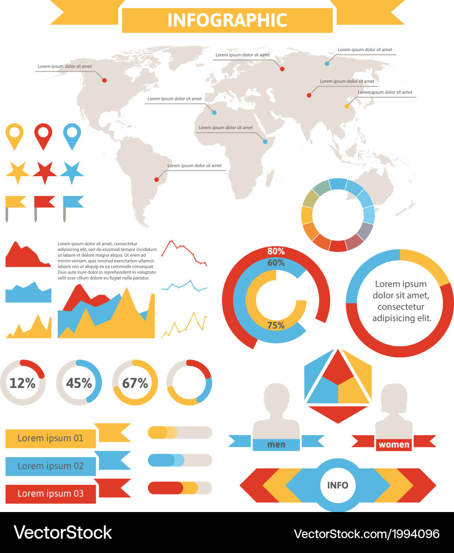 Data Visualization Elements vector image