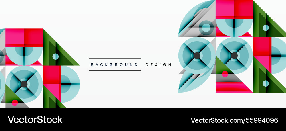 Dynamic geometric composition with sharp angles Vector Image