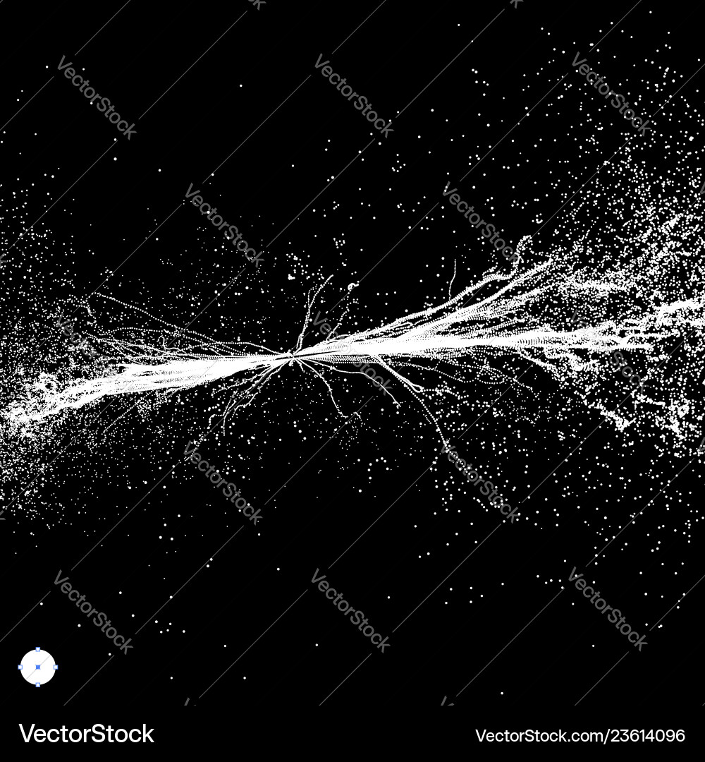 Dynamic Particle Explosion vector image