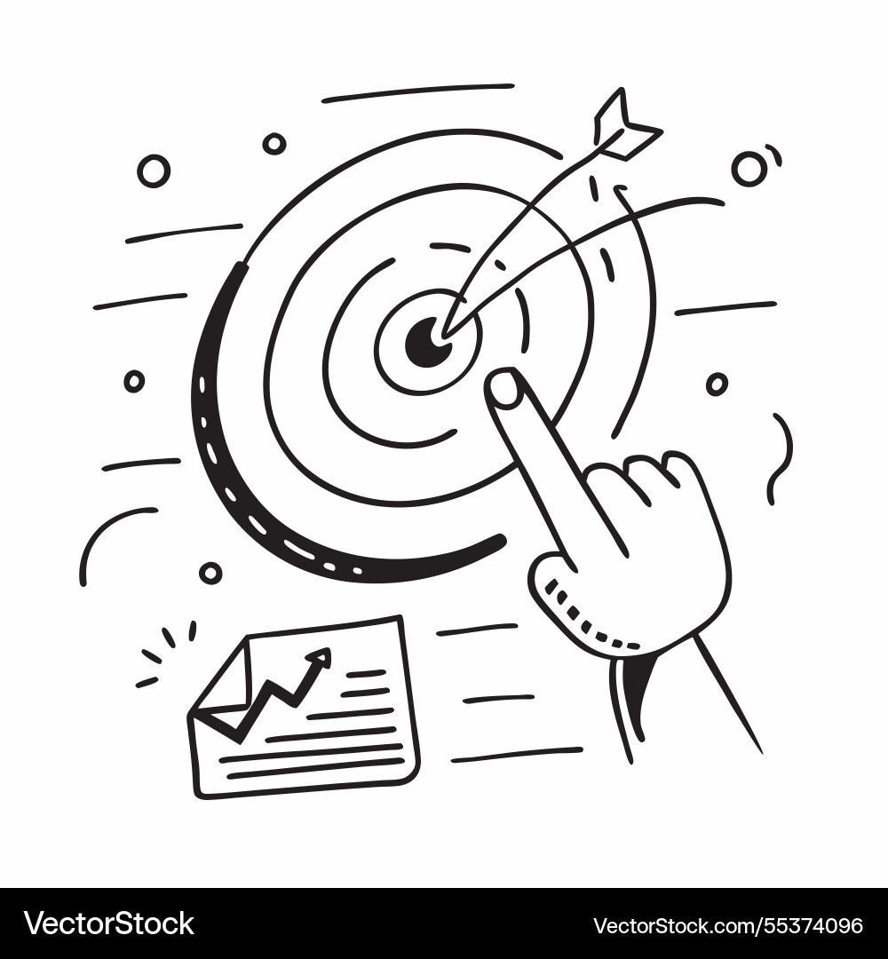 Flat design as target icon with copy space Flat design as target icon with copy space Vector Image