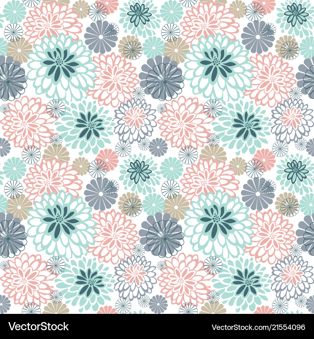 Floral Daisy Pattern Royalty Free Vector Image