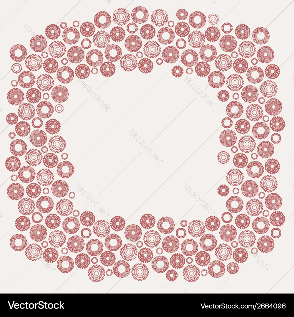 Frame made of buttons Vector Image