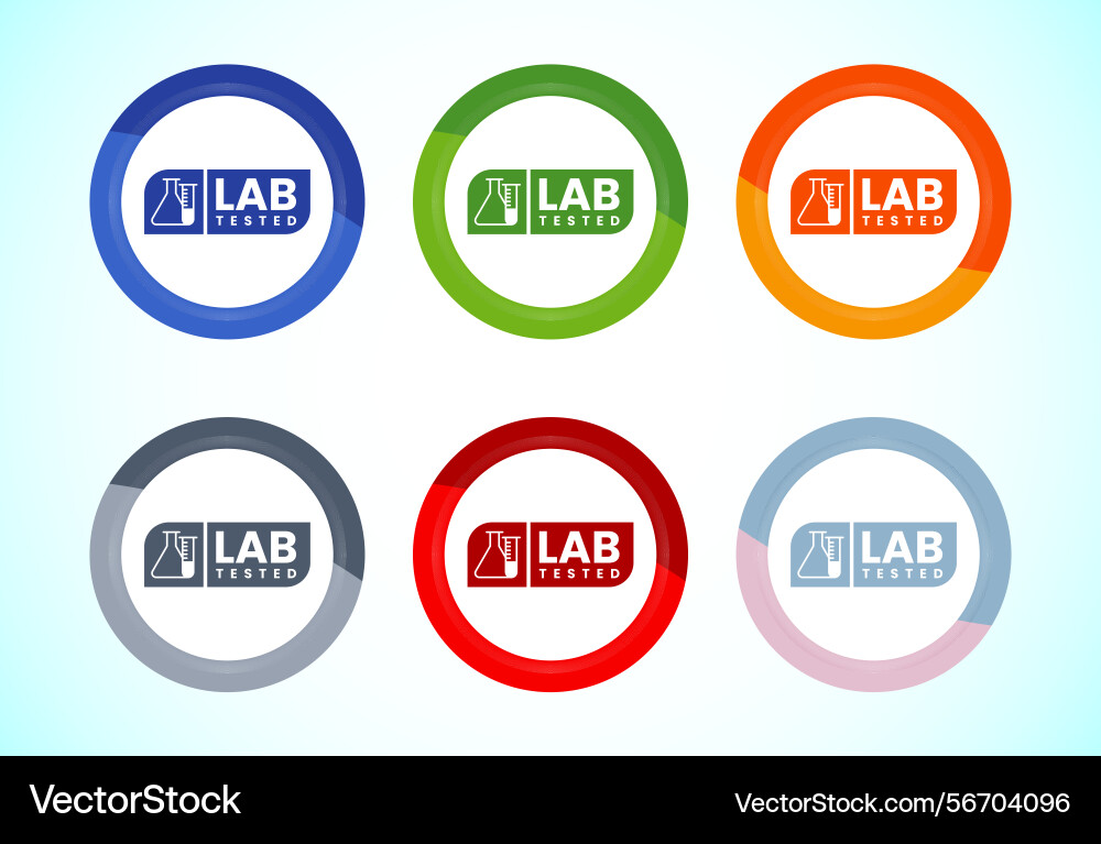 Lab tested icon laboratory testing product Lab tested icon laboratory testing product vector image