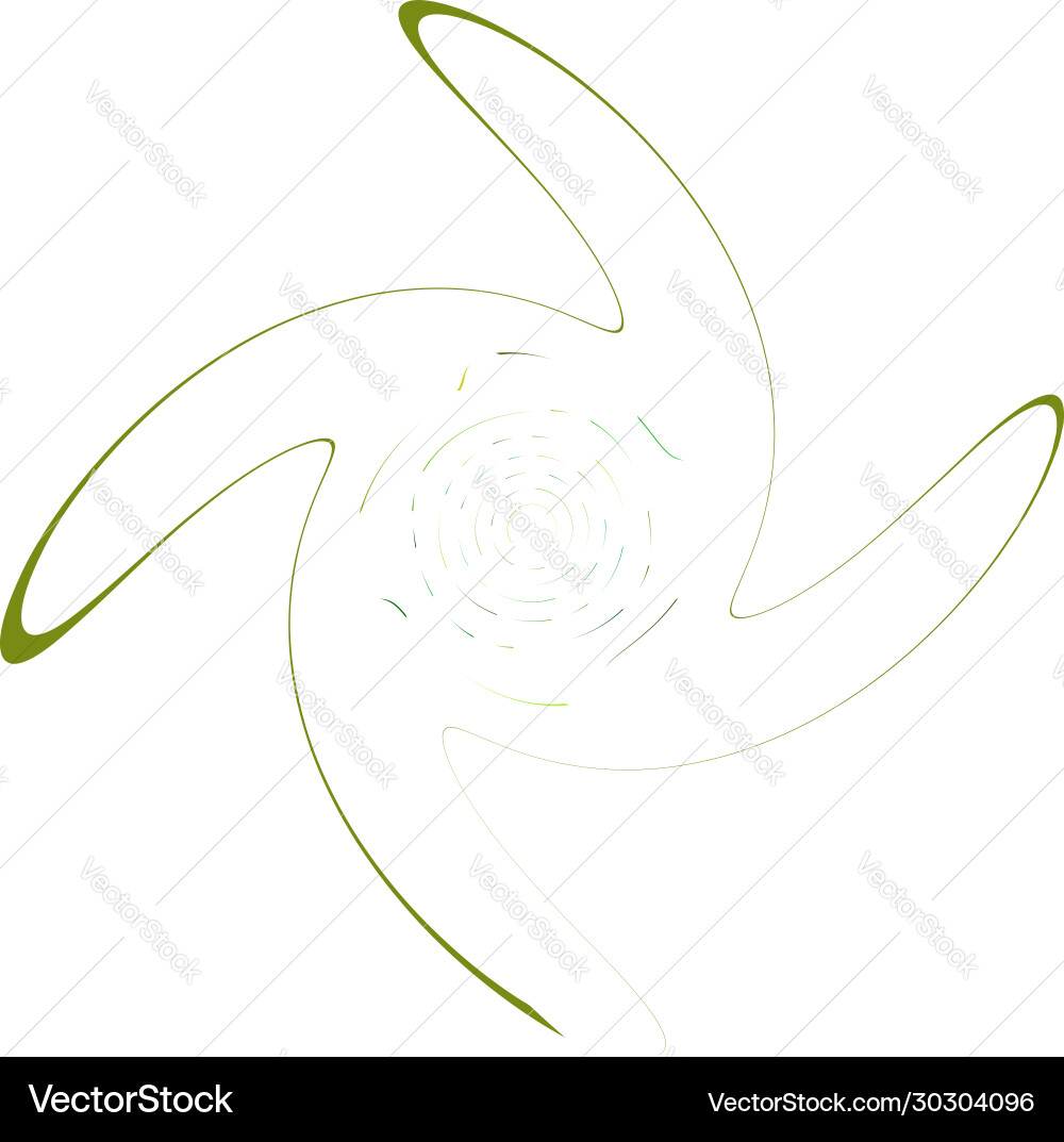 Monochrome cyclic cycle concentric rings revolved Vector Image