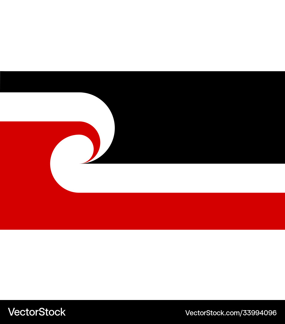 New Zealand Maori Flag Vector Image