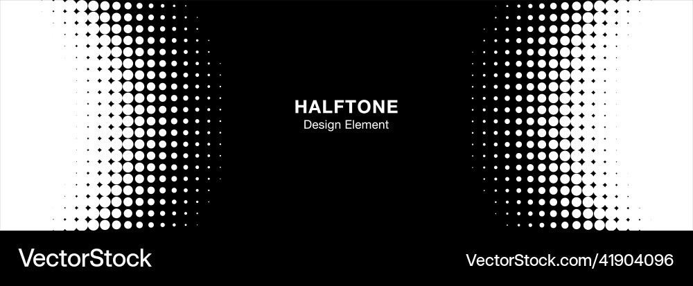 White Halftone Circle Background vector image
