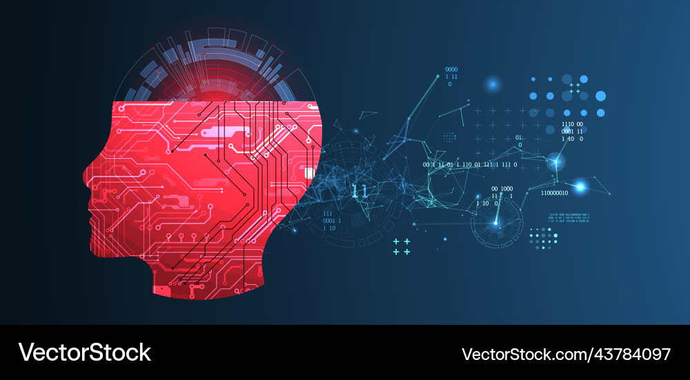 Abstract background on the theme of artificial Abstract background on the theme of artificial vector image
