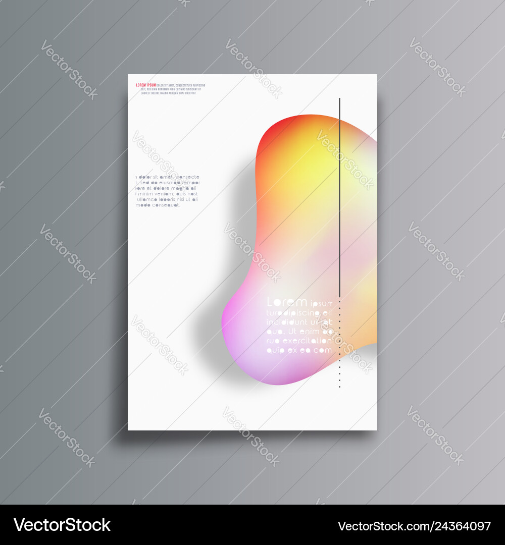 Abstract background with gradient shapes vector image