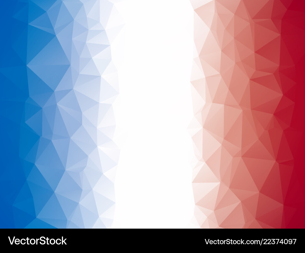 Abstract Blue White Red Triangular Pattern vector image