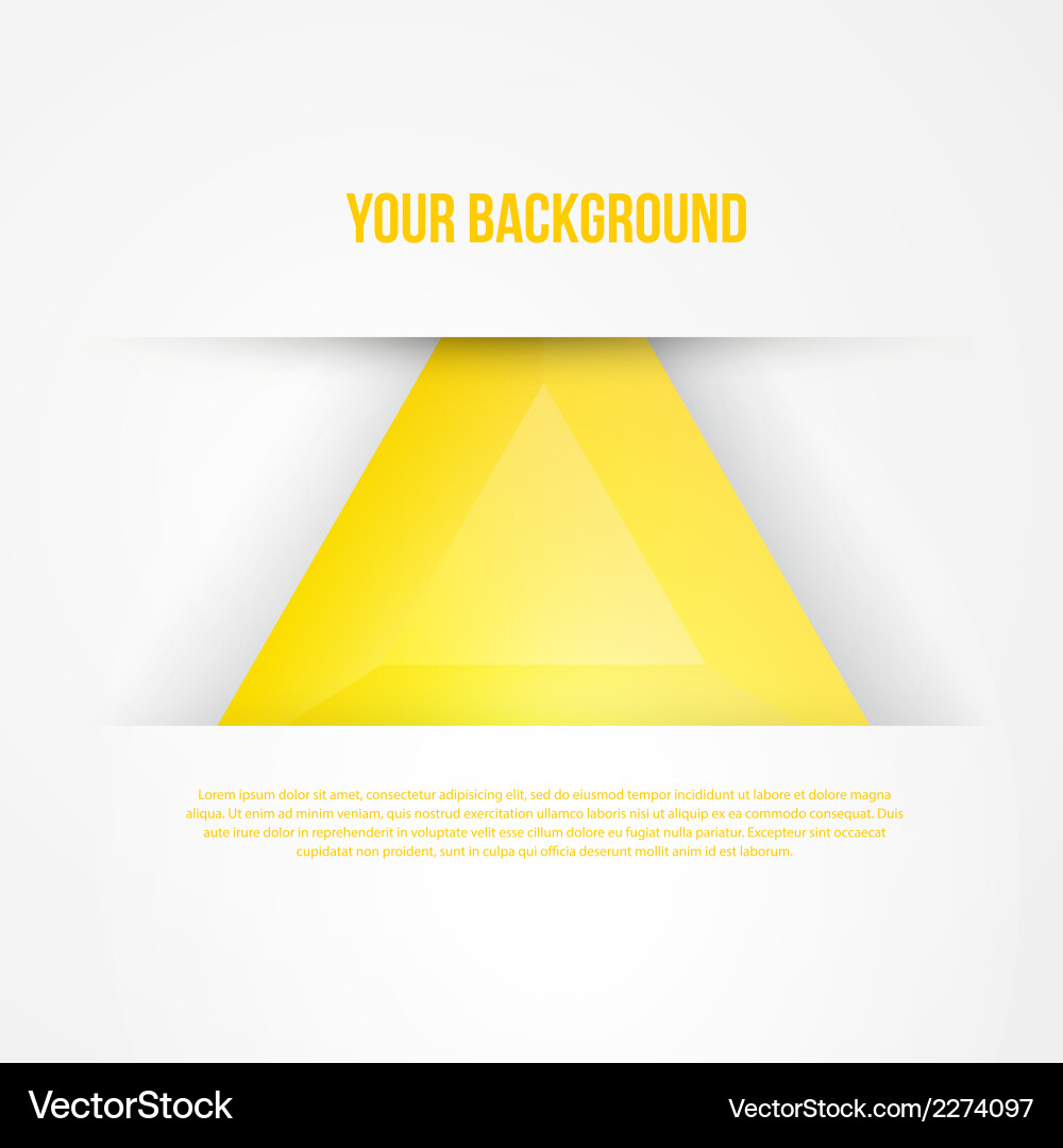 Abstract triangles template object web Vector Image