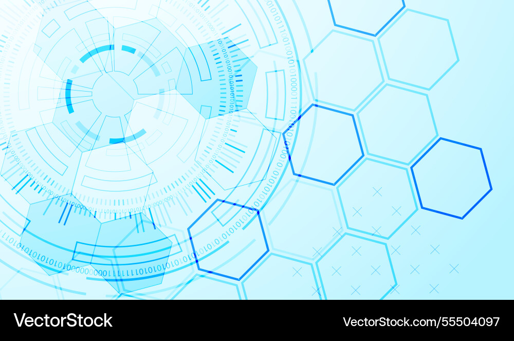 Abstraction on the theme of tech circles Abstraction on the theme of tech circles vector image