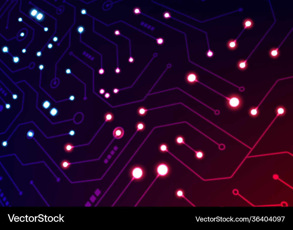 Circuit technology background with hi-tech Circuit technology background with hi-tech vector image