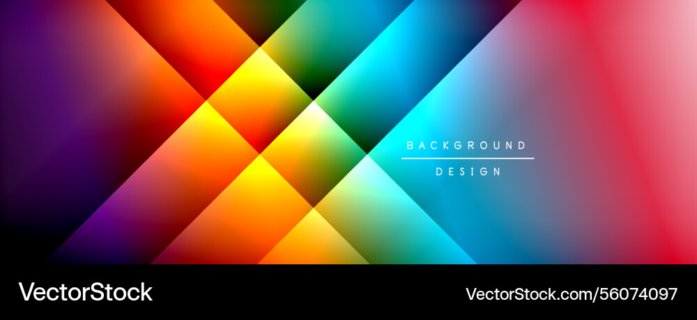 Colorful gradient with lines made of shadow vector image
