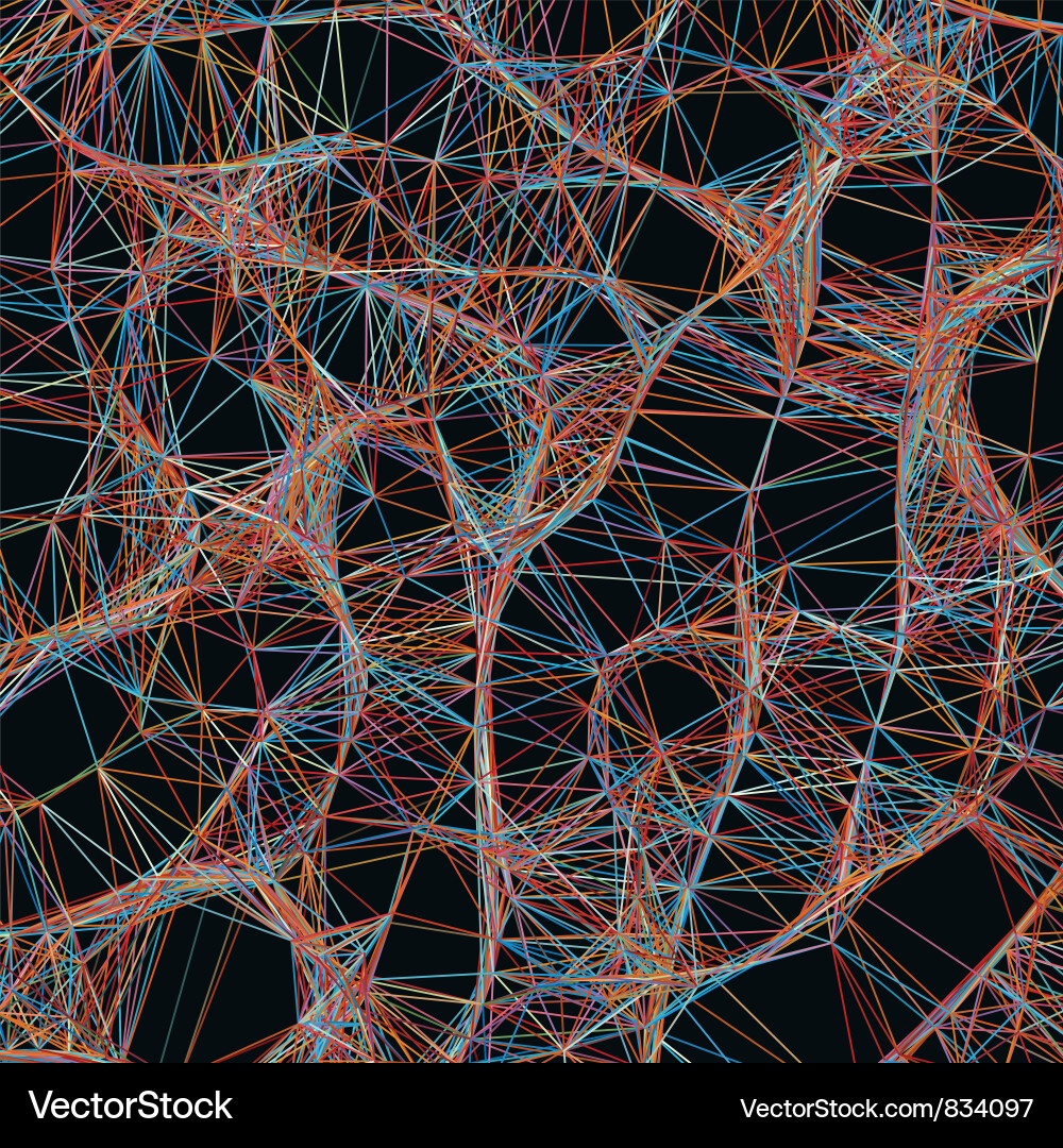 Dynamic Tech Mesh Background Vector Image