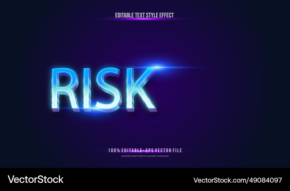 Modern editable text style effect gradient color Modern editable text style effect gradient color vector image