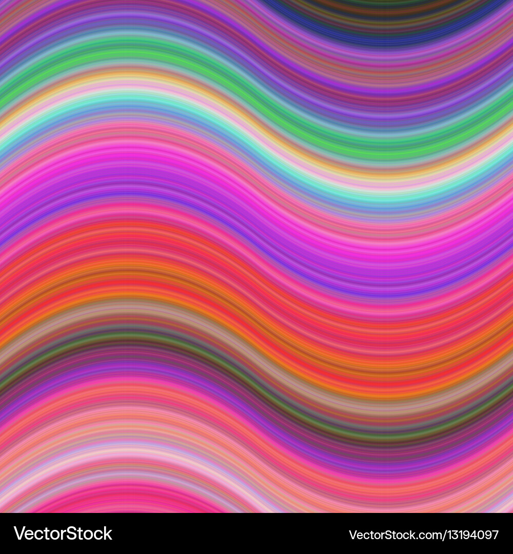 Multicolored abstract wave background design vector image