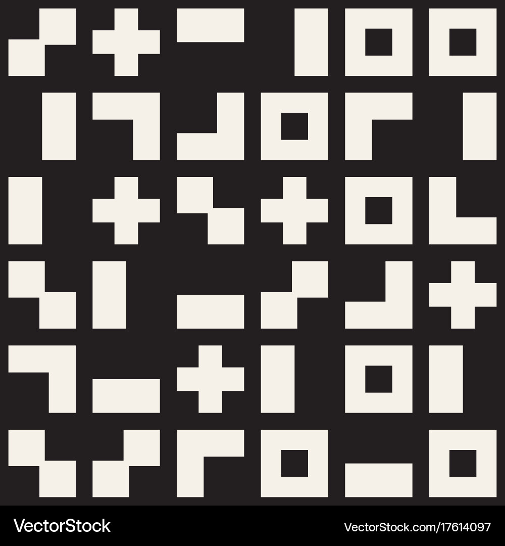 Random shapes seamless pattern modern Vector Image