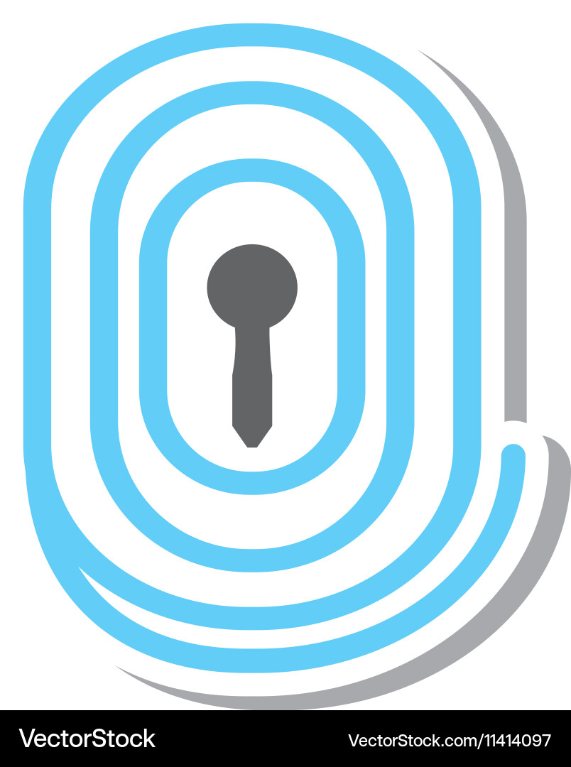 Security chain with password Vector Image