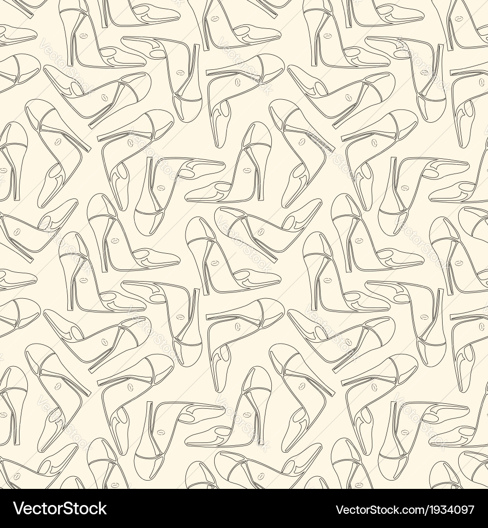 Shoes seamless Royalty Free Vector Image - VectorStock