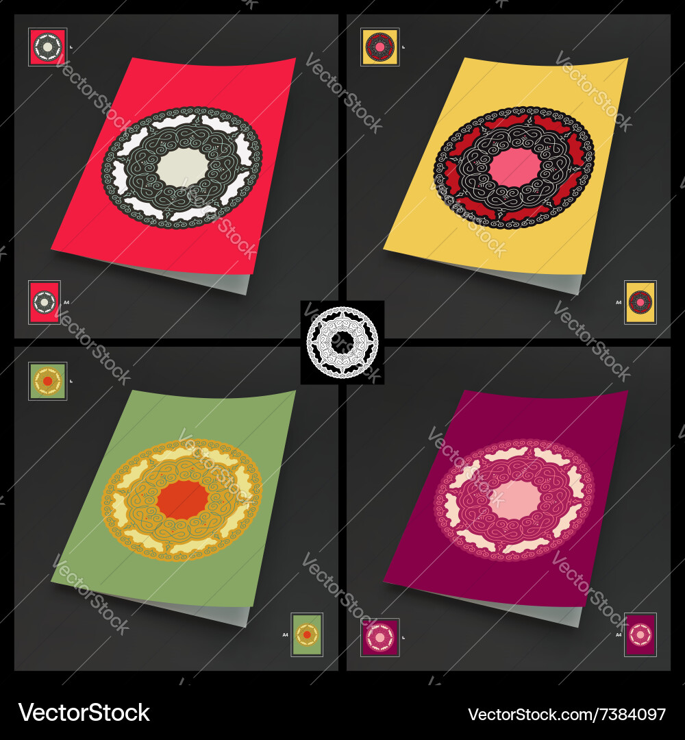 Textbook booklet or notebook mockup set Vector Image