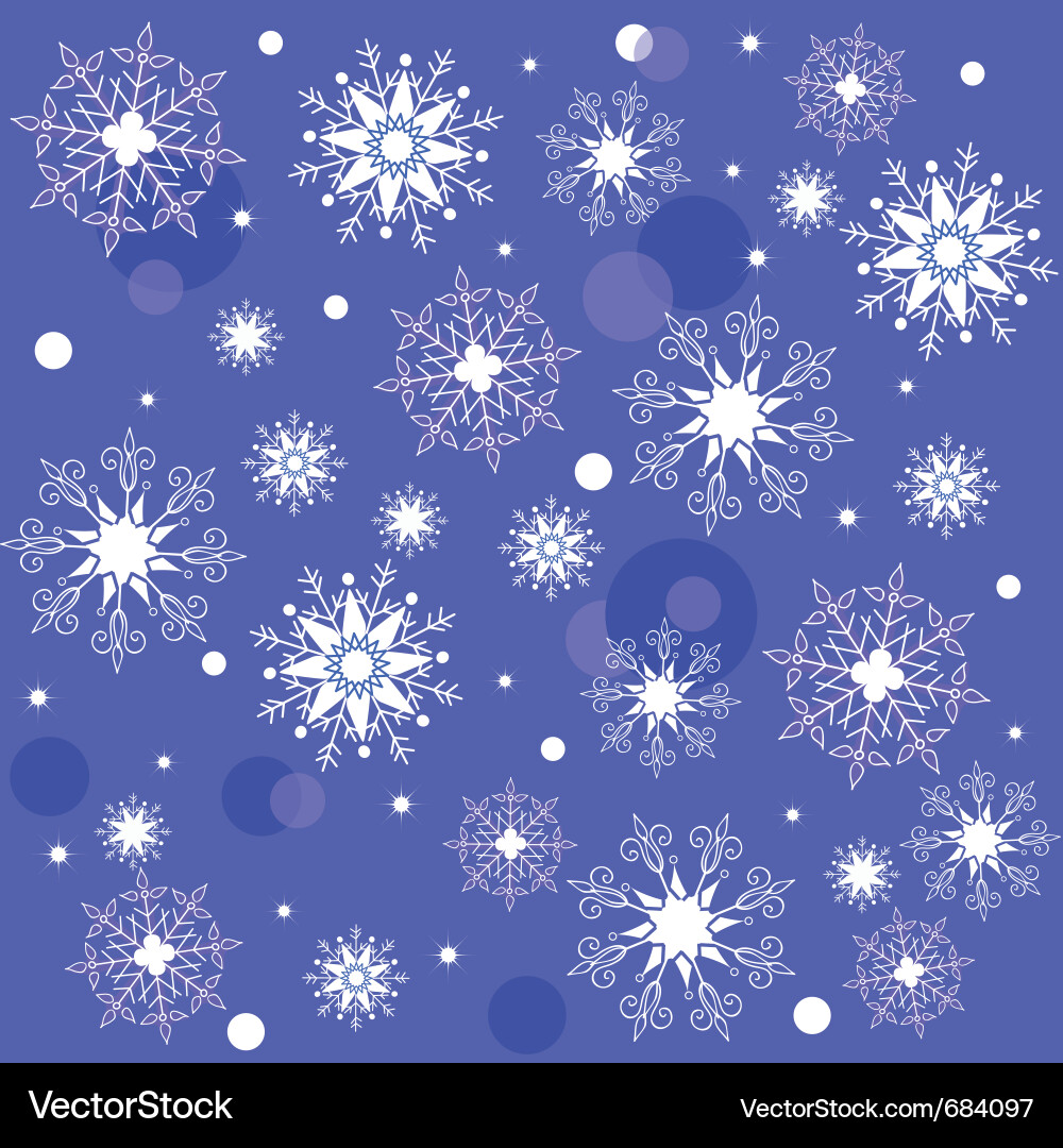 Texture of the snowflakes Vector Image