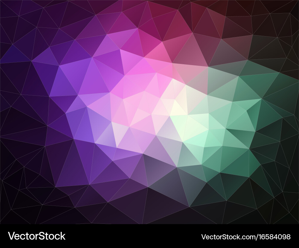 Bright color background with triangle shapes vector image