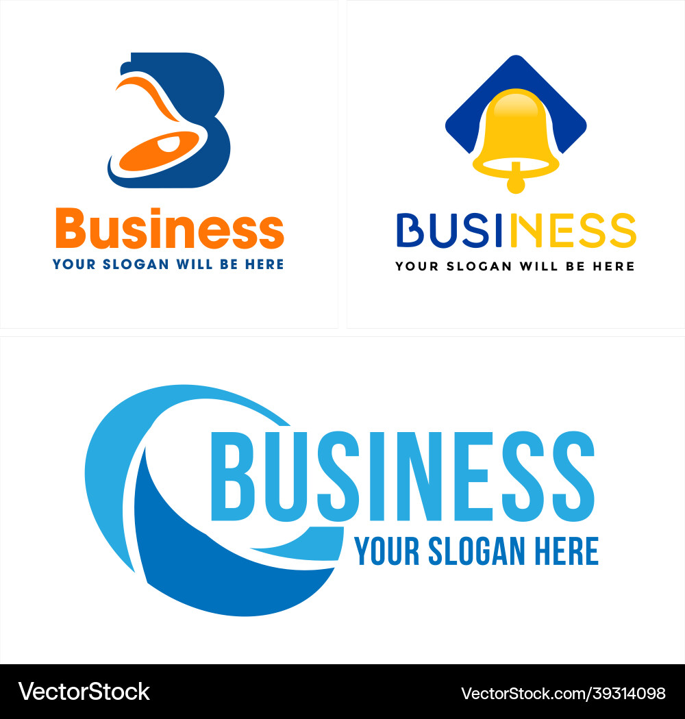 Business Bell Logo - Consulting Startup Vector Image