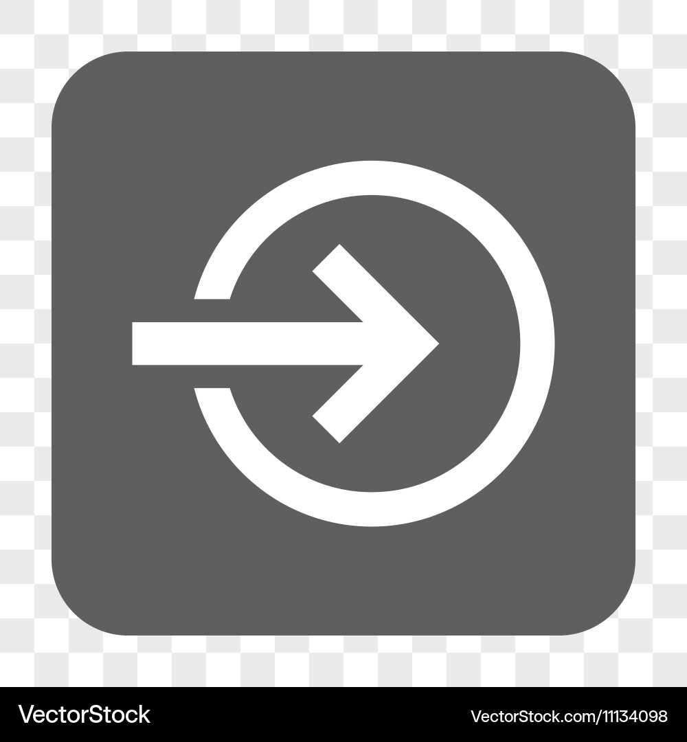 Import rounded square button vector image