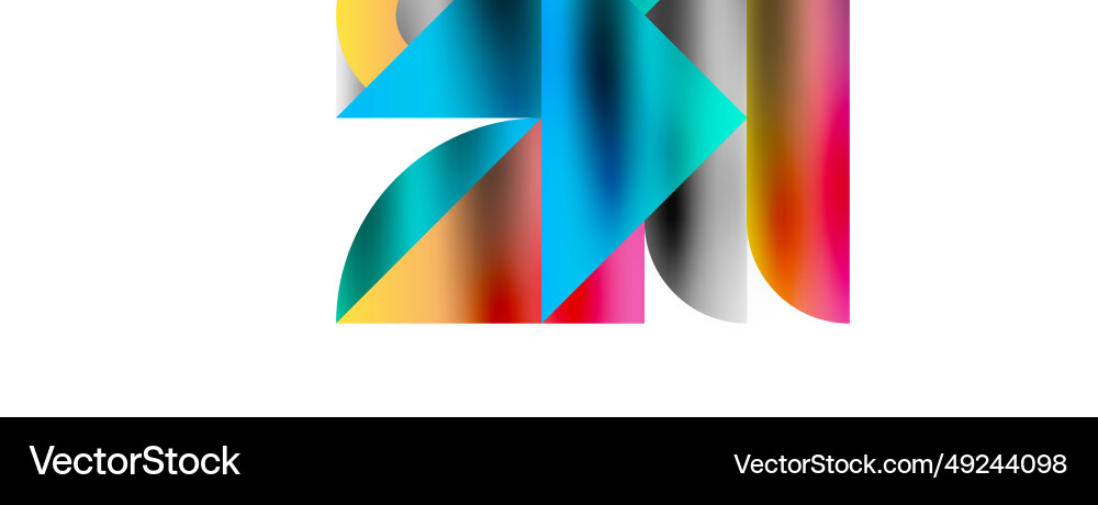 Mosaic pattern composition featuring harmonious Mosaic pattern composition featuring harmonious vector image