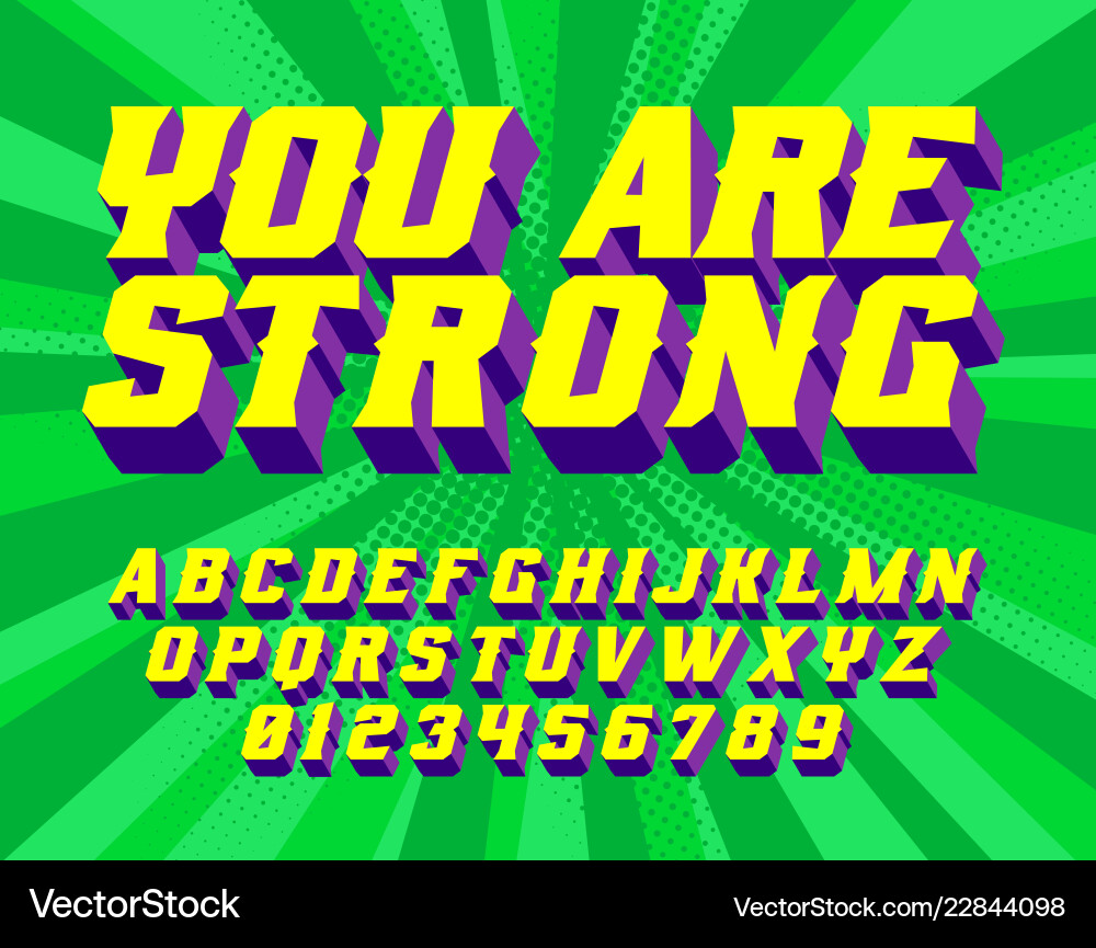 Sie fragen sich super hero 3d vintage letters Sie fragen sich super hero 3d vintage letters Vektorbild