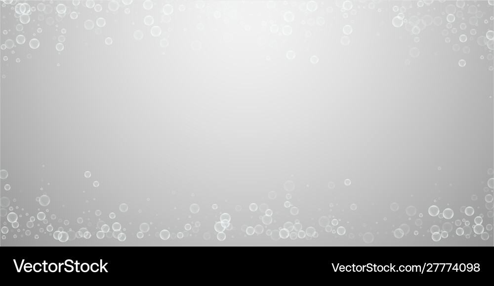 Soap bubbles abstract background blowing vector image