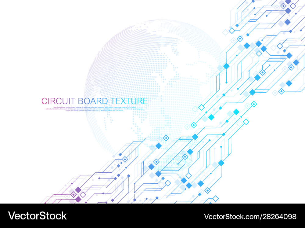 Technology abstract circuit board texture Technology abstract circuit board texture vector image