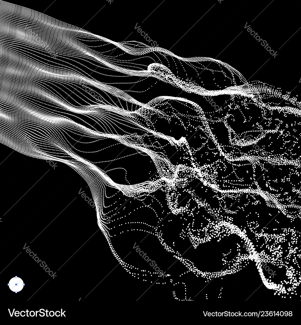 Wave background 3d ripple grid network design Wave background 3d ripple grid network design vector image