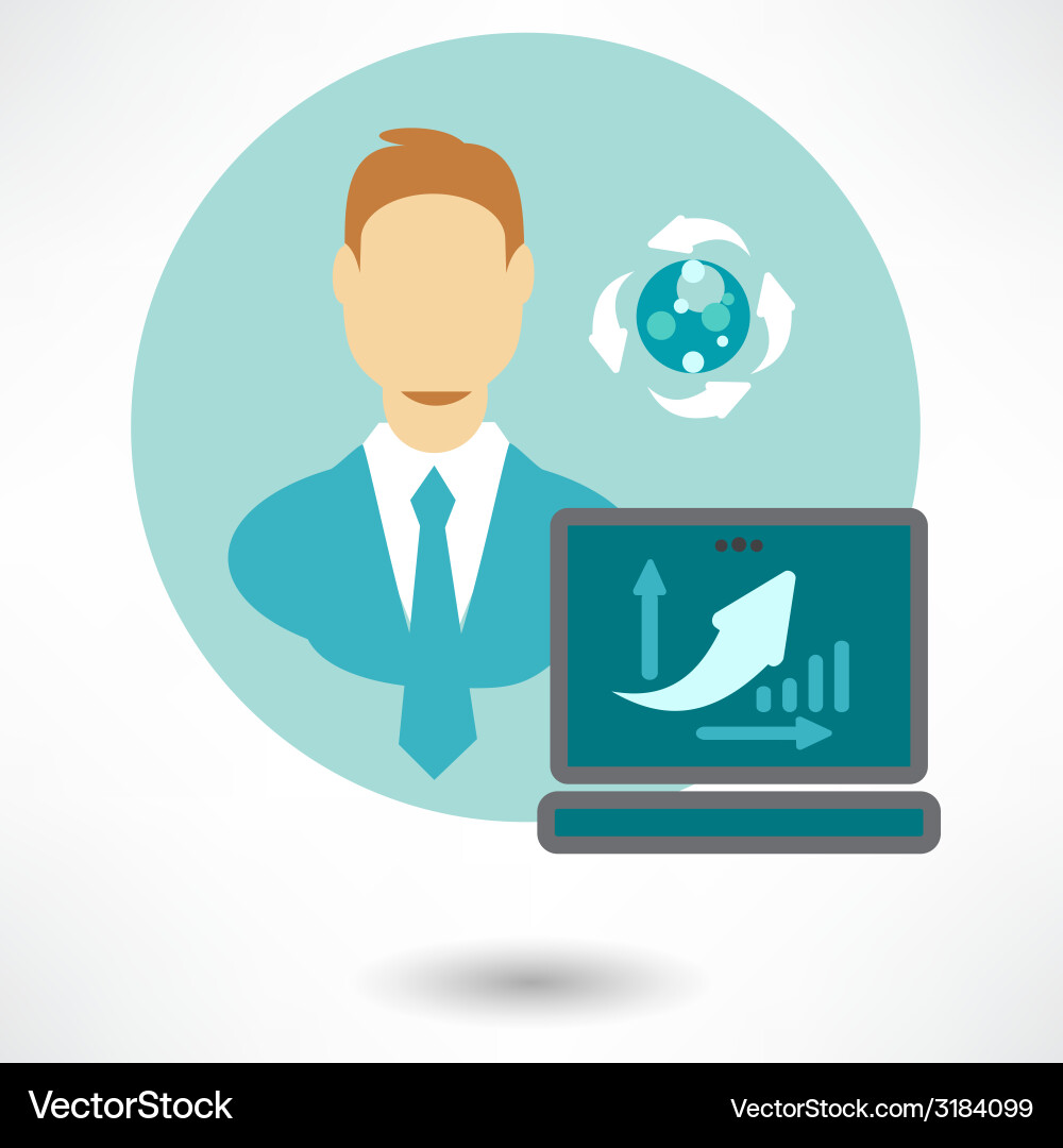 Data analysis icons chart set graph Vector Image