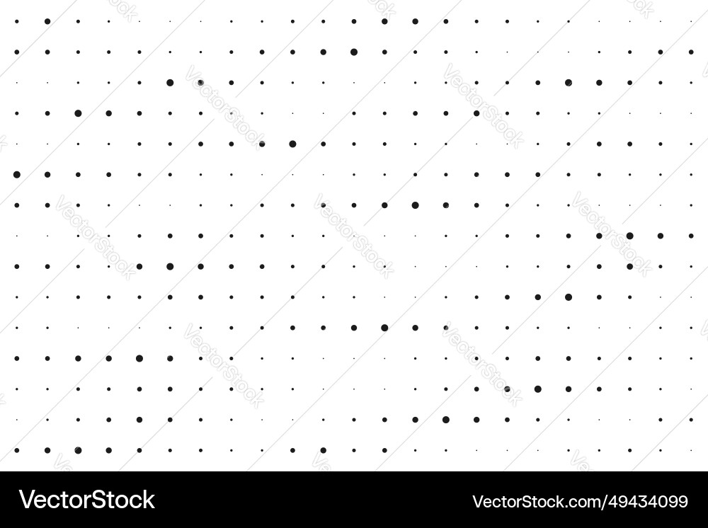 Dot grid halftone seamless pattern different Dot grid halftone seamless pattern different vector image