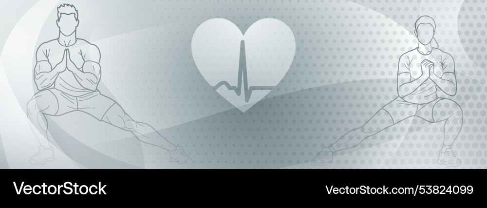 Fitness themed background in gray Fitness themed background in gray vector image